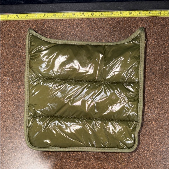 Handbags - Olive Green Quilted Puffer Bag